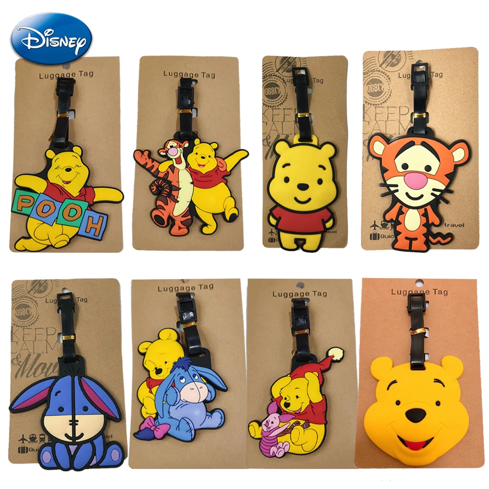 Disney Winnie the Pooh Etichetta per bagagli Tigro Valigia ID Indirizzo Titolare Bagagli Etichette d\'imbarco Etichetta portatile Decorazioni fai da