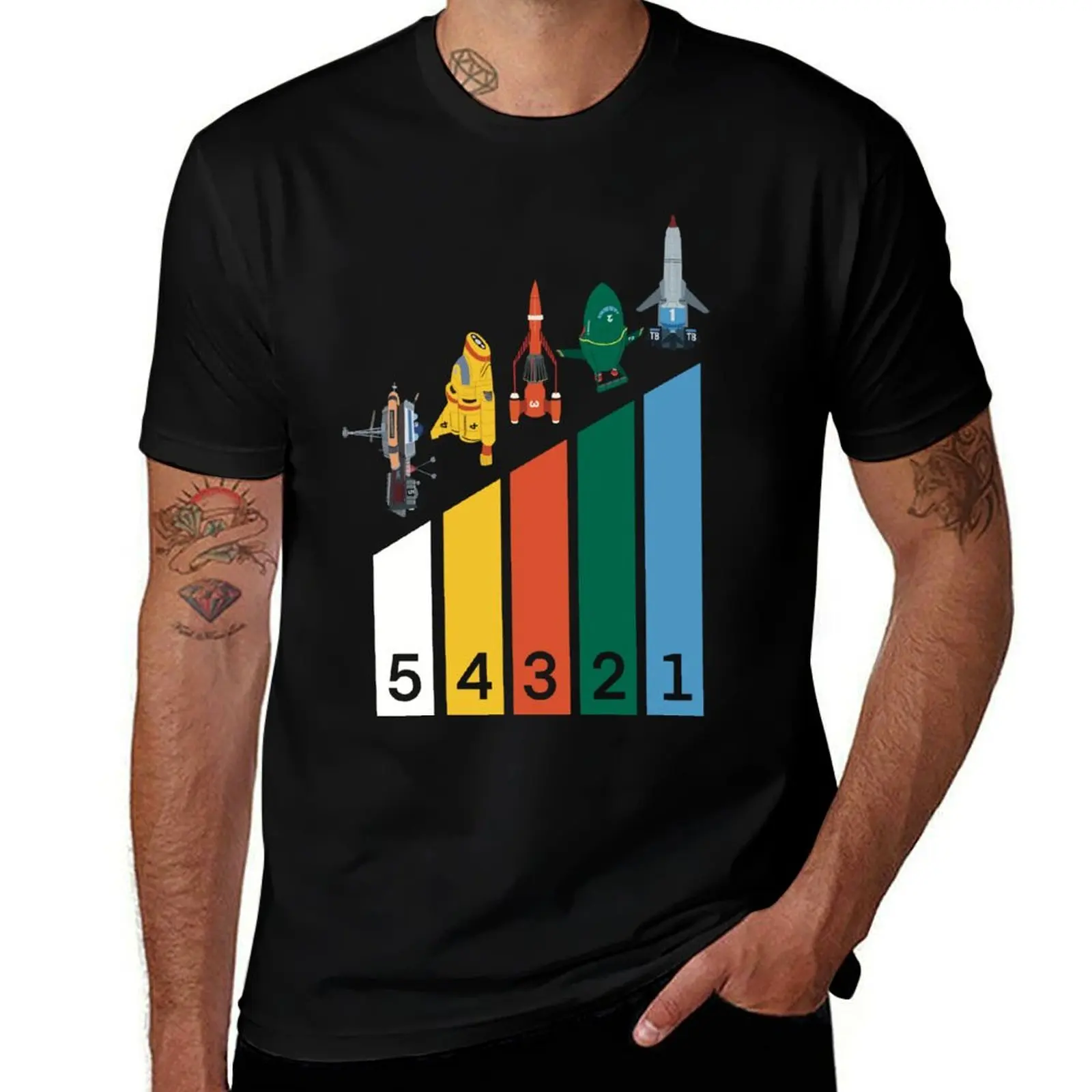 

Thunderbirds T-Shirt sweat plus sizes topping mens t shirts top quality