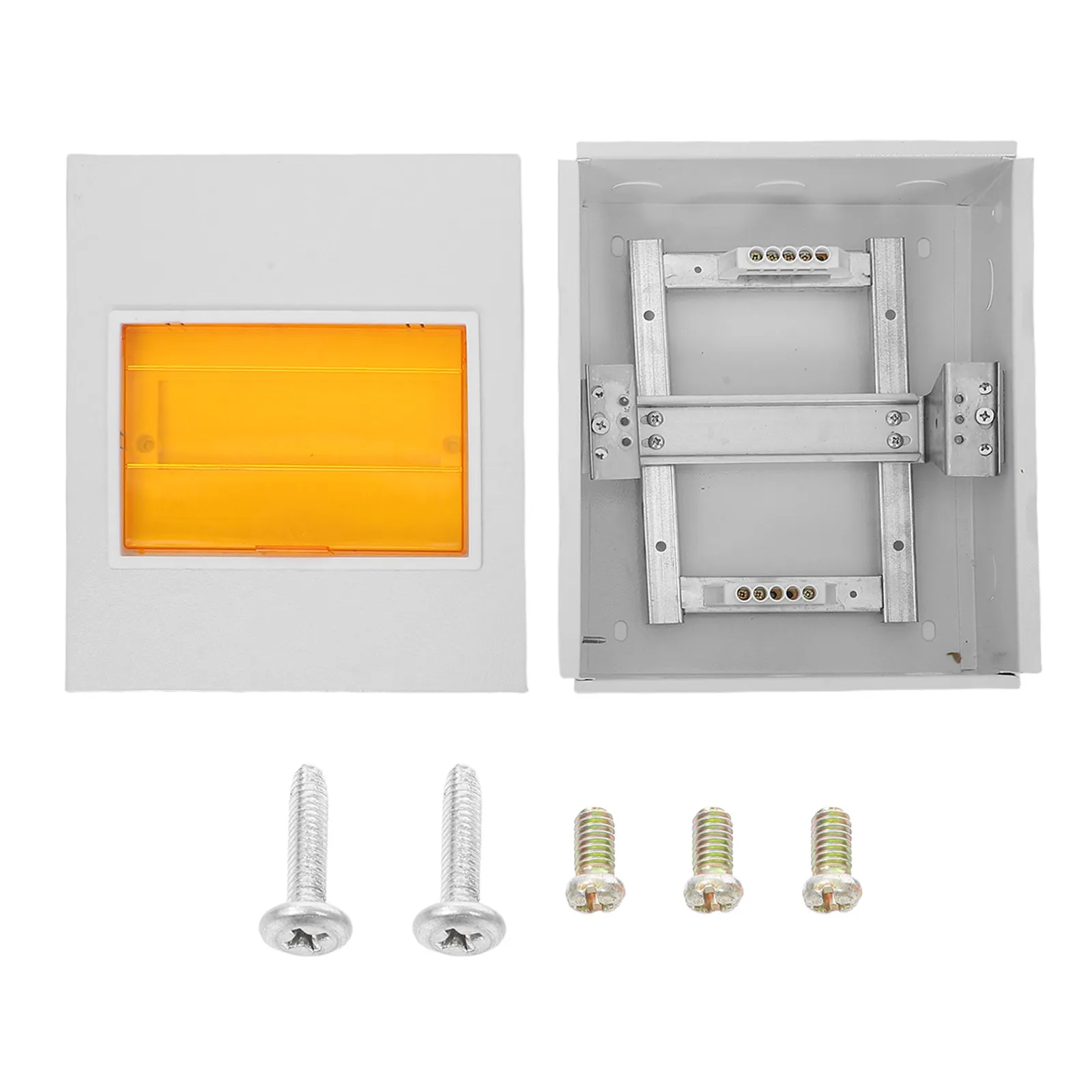 8-Way Electrical Distribution Indoor Circuit Breaker Enclosure Transparent Window Durable Iron Base Power Management Case - view 6