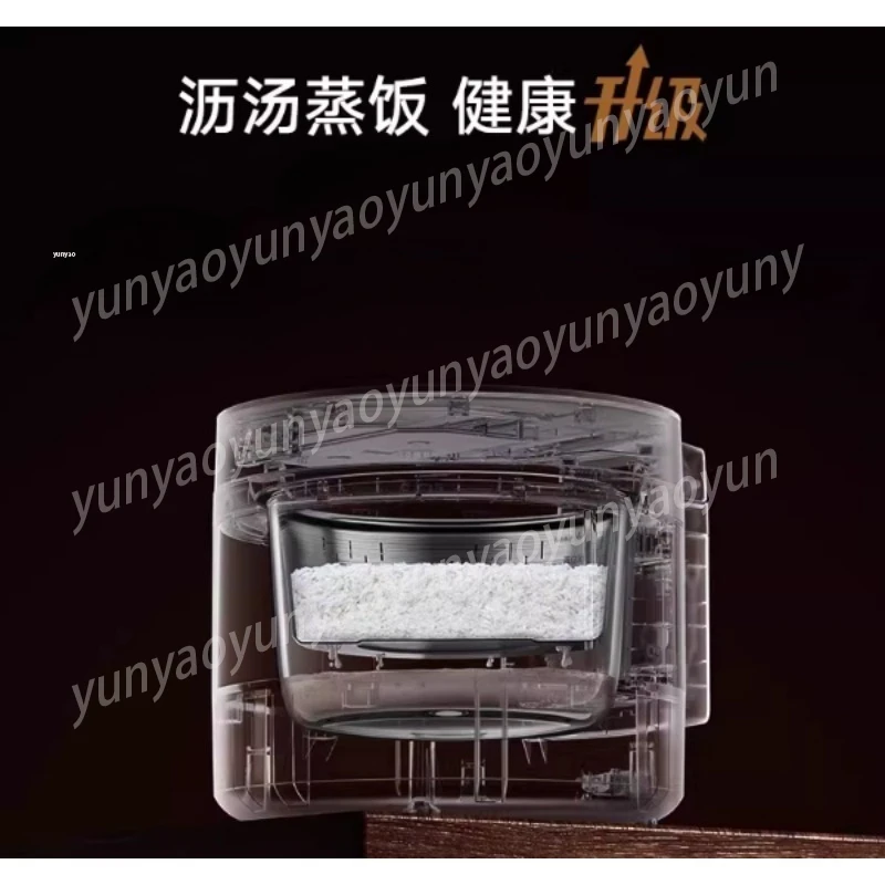 

Transparent Glass Rice Cooker, Smart Steam Cooking & Non-Stick Pot for Healthy Meals, Visual Experience & Easy Clean