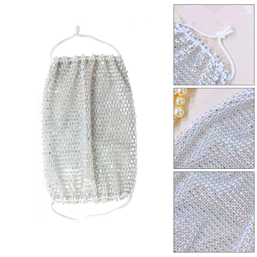

Water Drill Mask Masks Creative Decorative Mouth Cover Cosplay Prop Outdoor Fashion Women Bride