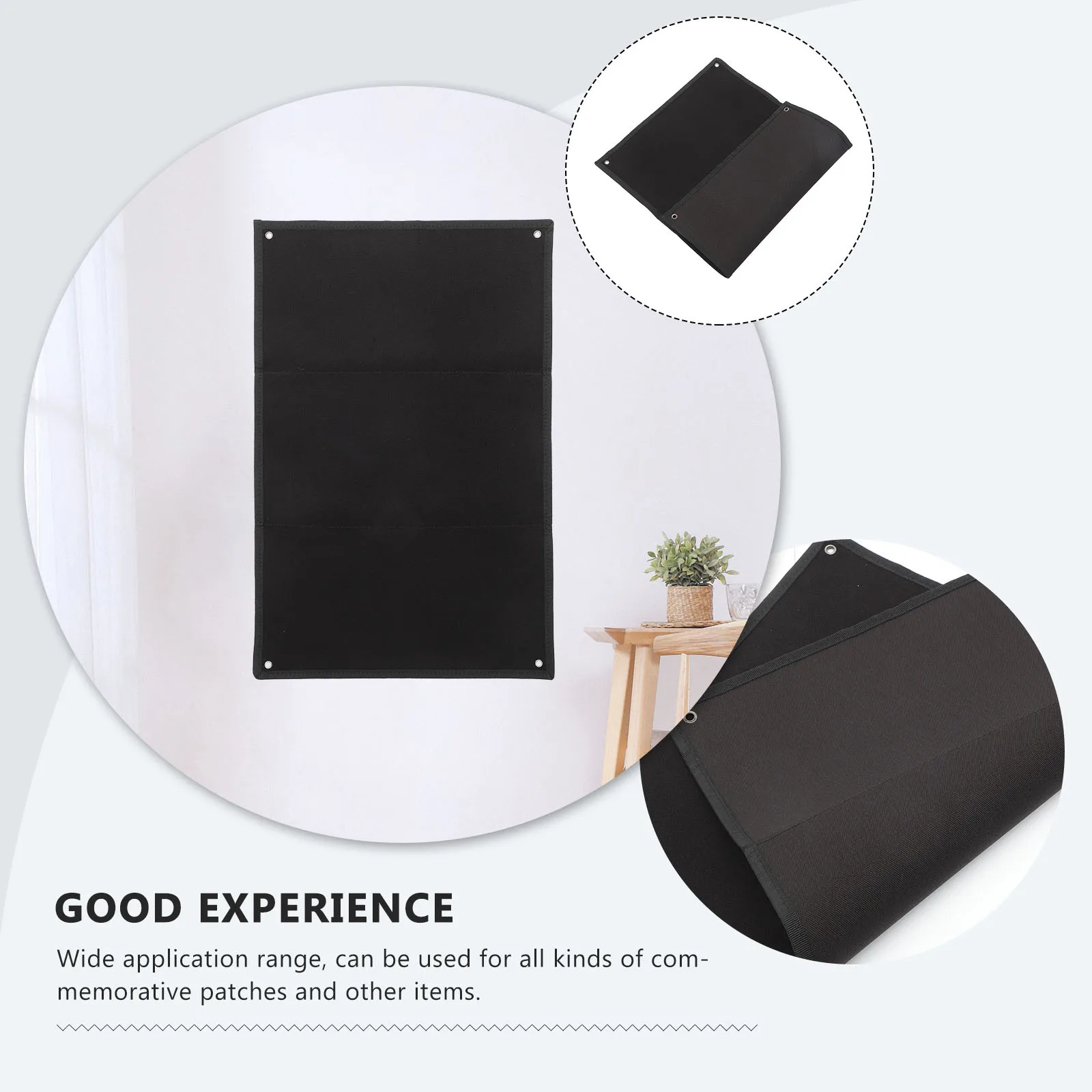 1 stücke 1 Blatt Hängen Abzeichen Tuch Für Wand Dicke Polyester Lagerung Armband Halter Für Diy Military Patches Display