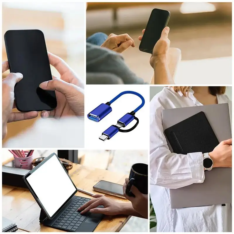 Type C Adapter OTG Adapter Type C To USB Adapter Fast Transfer Male To Female Adapter Cables Fast Charging OTG Connector For