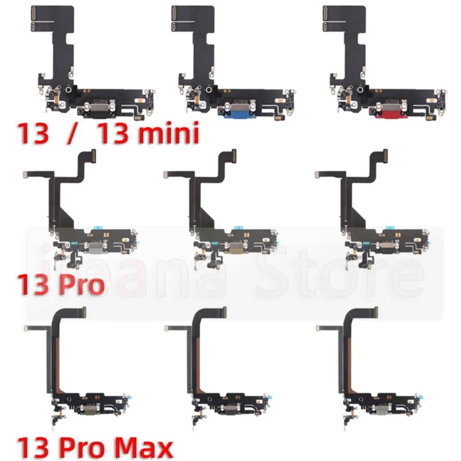 

Original Bottom USB Charger PCB Board FPC Dock Connector Charging Flex Cable For iPhone 13 Pro Max mini Phone Parts