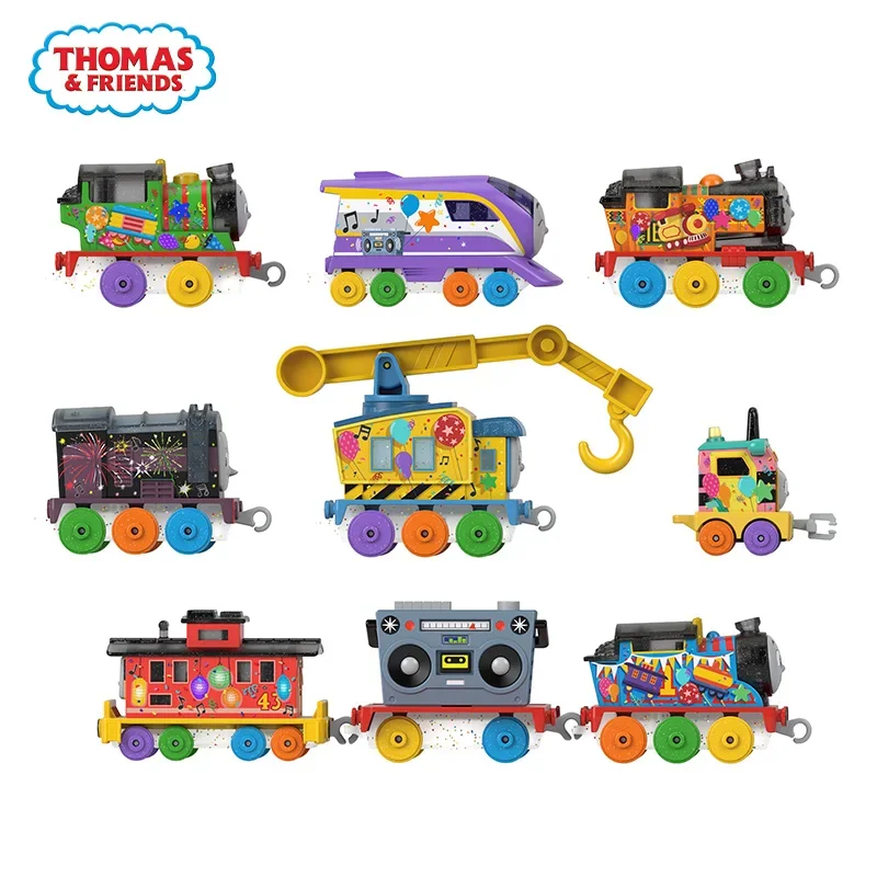 Mattel thomas und freunde trainieren thomas \'7 tage überraschung spielzeug für jungen druckguss fahrzeuge schwenkbare sandige bruno kana kran