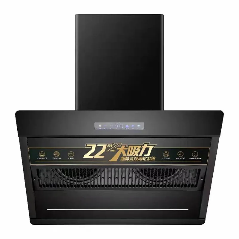 ذكي كبير شفط شفاط المطبخ كامل التلقائي هود النازع Cocina Campana الجسم الاستشعار هود محرك مزدوج