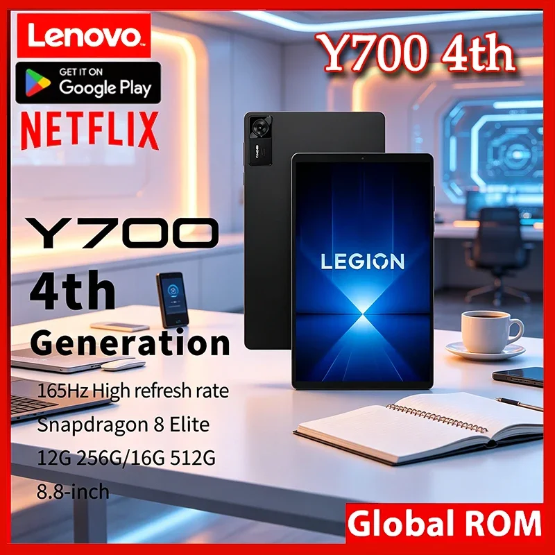 Lenovo Legion Y700 4th Gen TB322FC CN ROM Snapdragon 8 Elite 8.8" 165Hz Display 7600mAh 68W Charging Gaming Android Tablet PC