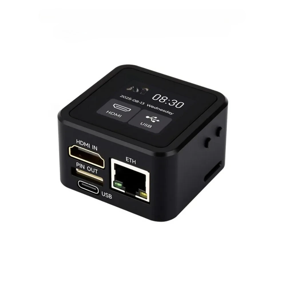 Lightweight IP KVM Remote Management Tool, 1920*1080@60fps HDMI Input, HID Signal Output for Remote Control