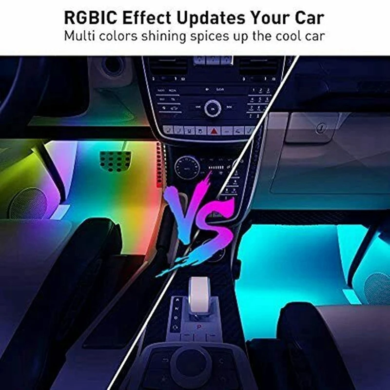 Car Symphony Chassis Light Voice Control APP Colorful Streaming Marquee Trim Light LED Ambient Light For SUV Truck