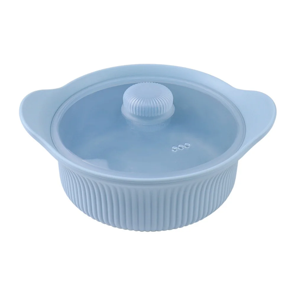 หม้อซิลิโคนนึ่งอาหาร ใช้กับไมโครเวฟได้ พร้อมฝาปิด ใช้งานง่าย นึ่งเร็ว เหมาะสำหรับอาหารครอบครัวและอาหารเด็ก