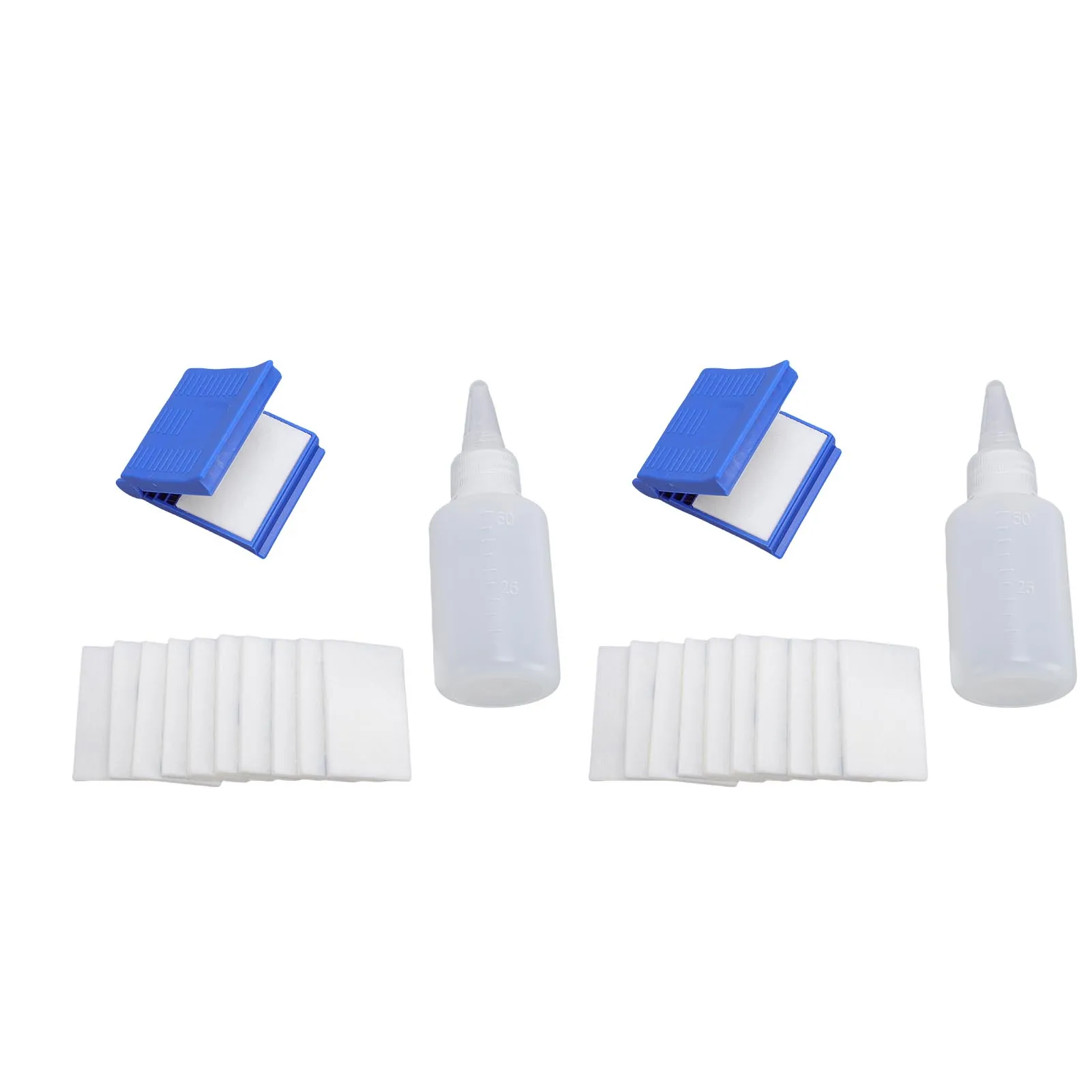 2 Set Fiber Cleaner Kit Cleaning Tools with 20Pcs Wipes Replacement Parts Accessories