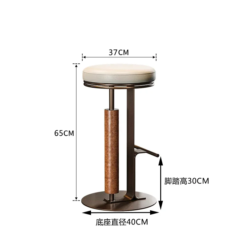 Cadeira de balcão de bar de designer italiano, cafeteria, minimalista, banco alto, luxo, recepção, designer, criativo, cadeira de bar alta