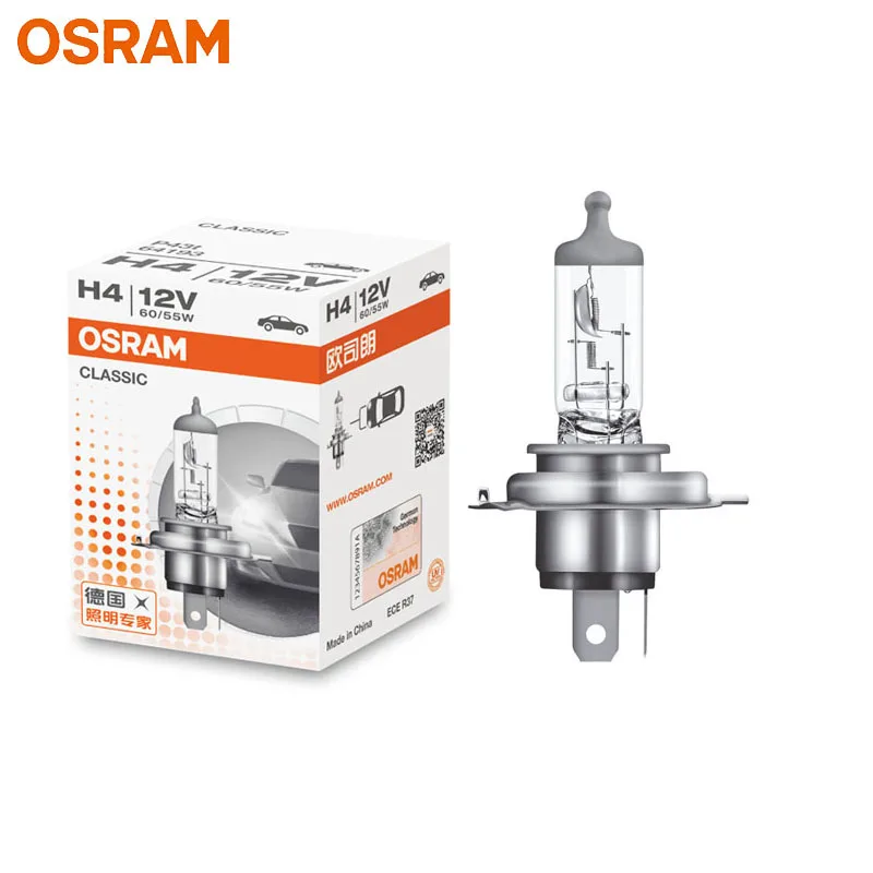 OSRAM H4 12V 60/55W 3200K 64193 P43t Original Line Spare Parts Headlight Standard Lamp Car OEM Halogen Bulb Made In China 1X