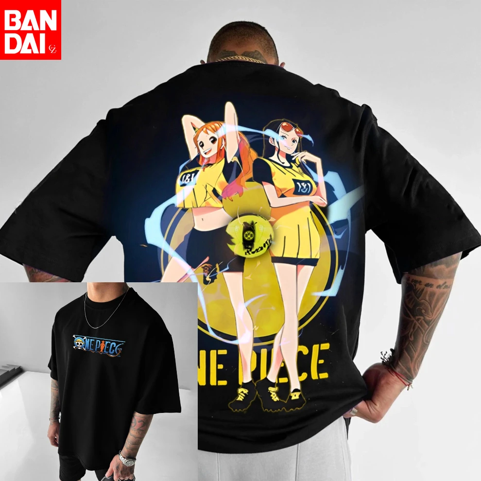 

Футболка мужская 2026 One Piece Sanji Kick, 100% хлопок, с аниме-графикой, стандартный крой, короткий рукав, повседневная уличная одежда, топ