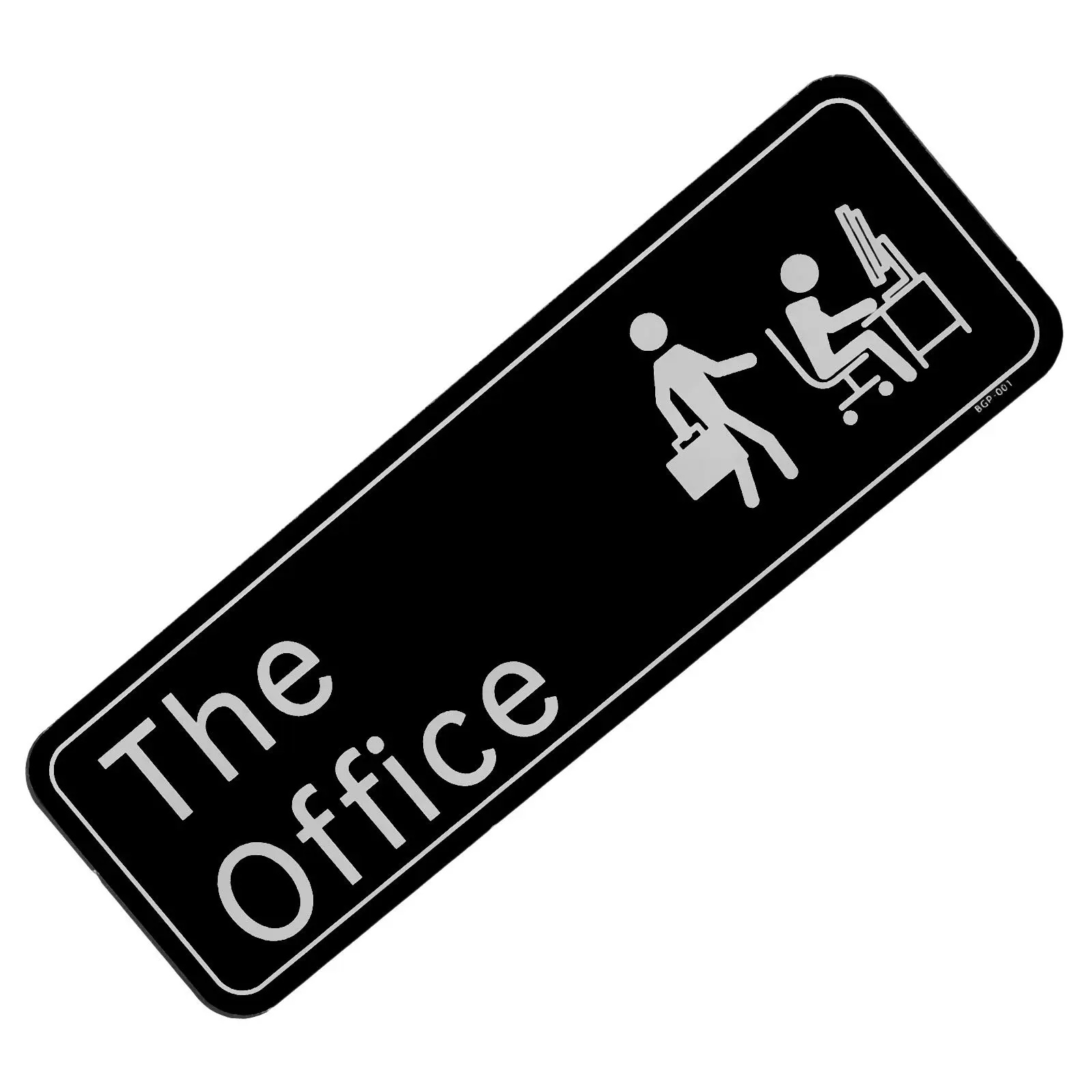 

Easy Installation Acrylic Office Sign English The Office Door Sign Creative for Wall Glass Metal Smooth Surface