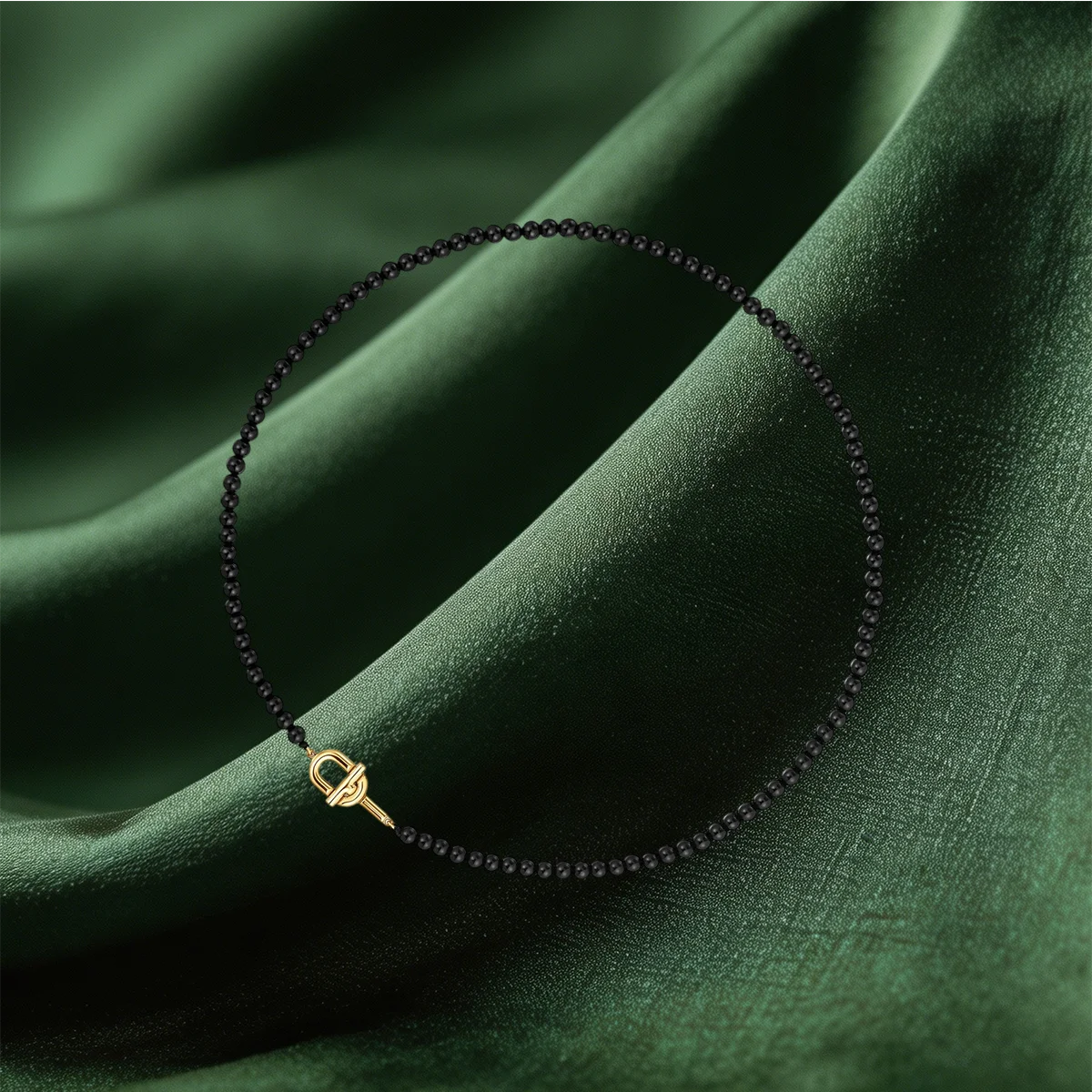 Aesthetic Beaded Choker & Mini Charm Necklaces Slim Dainty Chain Neck Jewelry Trendy Neck Accessory for Daily Matching Gift jade lotus pendant view 6