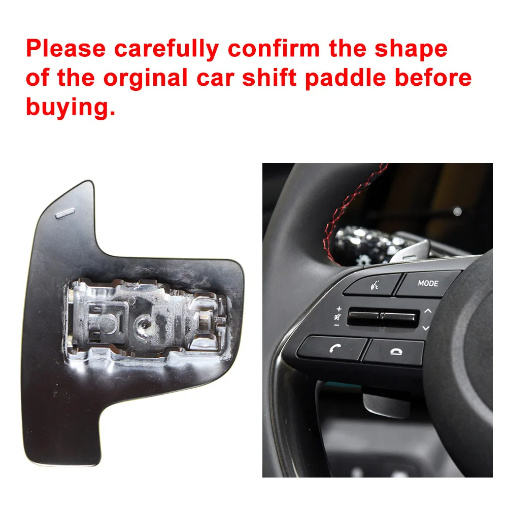 Car Steering Wheel Shift Paddle Shifter Extension For Hyundai Elantra 2021-23/ Sonata 20-23/ Tucson 22-23/ Genesis G70 18-2023