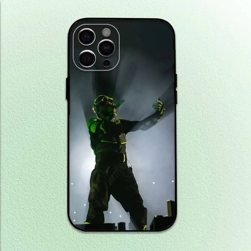 Funda de teléfono Jc Reyes Tour 2025 para iPhone17,16,15,14,13,12,11 Plus,Pro Max, funda negra suave