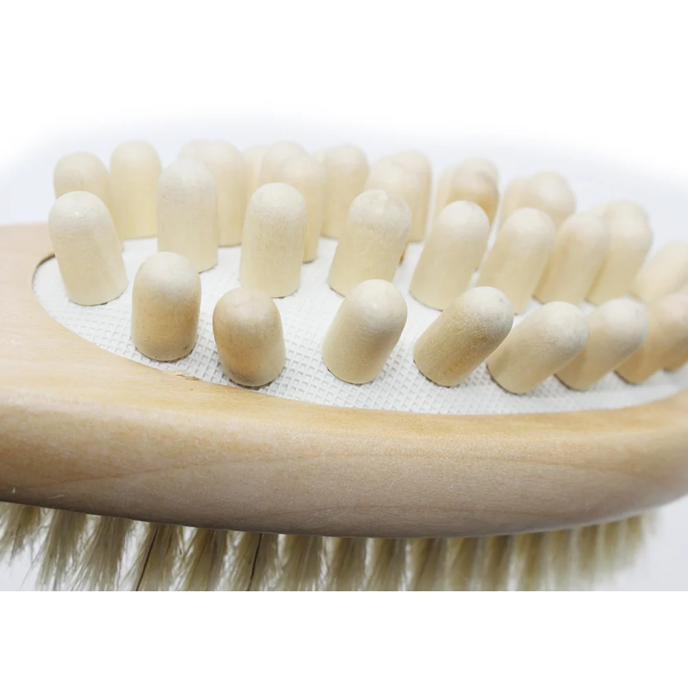 

Massage Brush 37*7.5Cm Wooden Body Scrub Exfoliating Shower Tool Natural Bristle Bath Brush For Skin Care