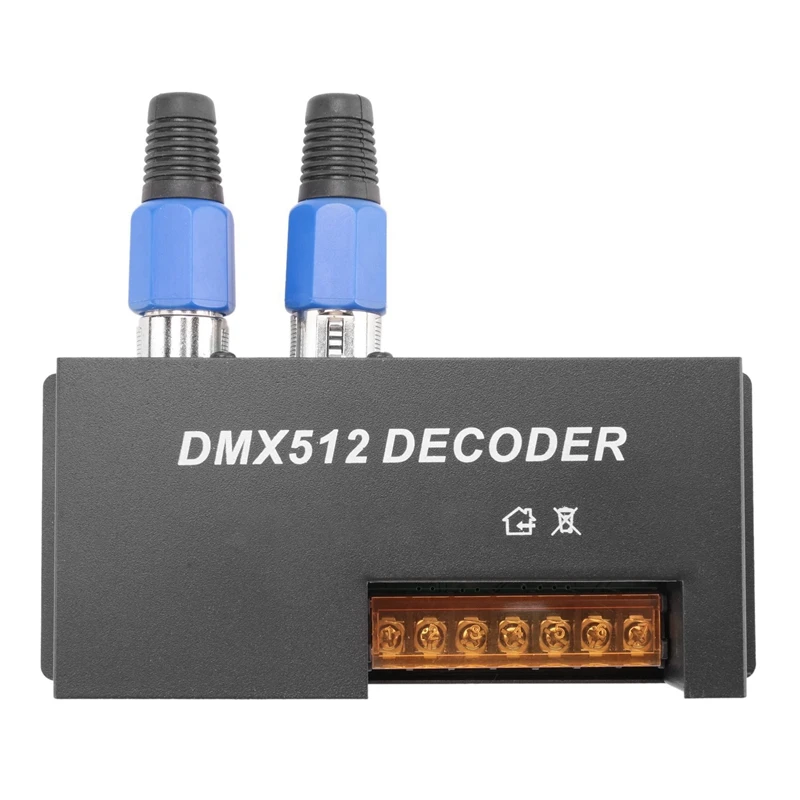 2X 4 saluran DMX Decoder RGBW PWM DMX512 Dimmer Driver RGBW LED Strip Light Controller Input 12 v-24 V DC