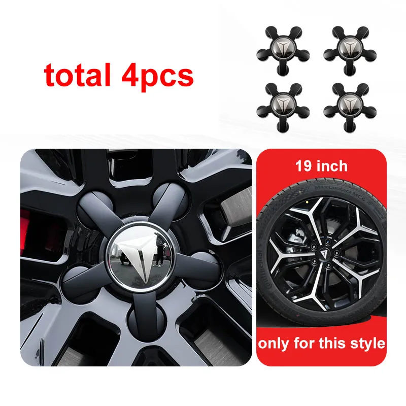 

4pcs for CHANGAN Deepal L07 2025 Five Claw Wheel Hub Cover Sticker 19 Inch