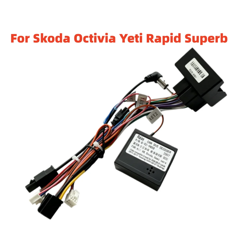 Canbus RZ-VW58 For Skoda Octivia Yeti Rapid Superb VW Golf Sagitar Touareg Touran Lavida Polo Tiguan Jetta Android 16 Pin Radio