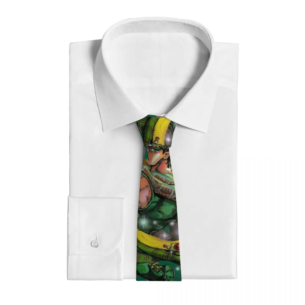 Jojo Bizarre Adventure Joseph Joestar Anime (8) Necktie for Men Silk Polyester Slim Neck Ties Wedding Suits Tie Casual Gravatas
