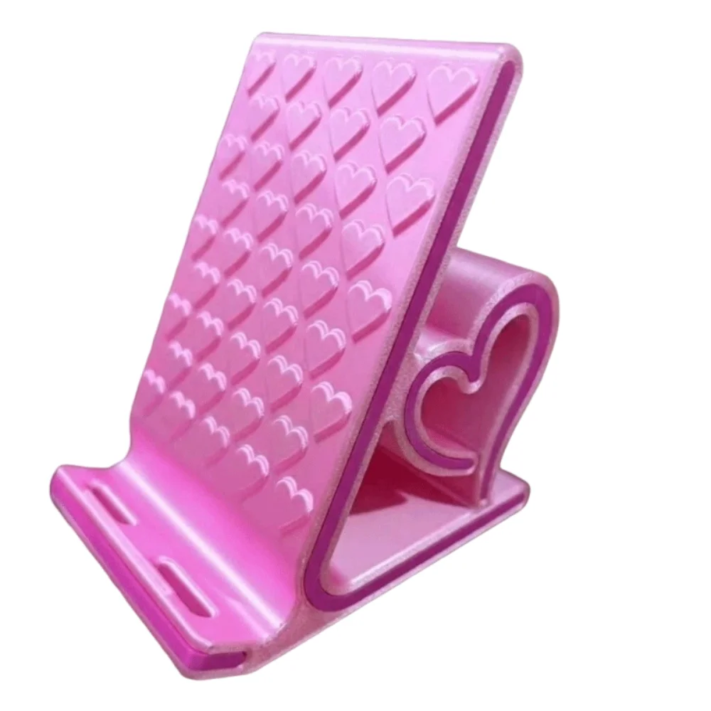 

3D Printed Heart-shaped Phone Stand Anti-slip Kawaii Smartphones Support Bracket Romantic Universal Phone Kickstand