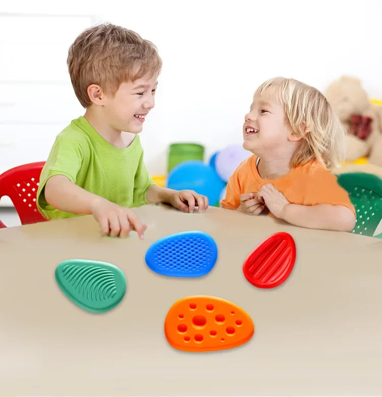 ADHD Fidget Toys Sensory Stones for Focus Training Textured Anxiety Relief Stone Stress Relief Gift for Kids Adults 3PCS or 6PCS