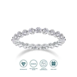 Stunning S925 Silver Moissanite Engagement Ring - Dazzling Quality for Timeless Elegance - Perfect Gift for Any Occasion