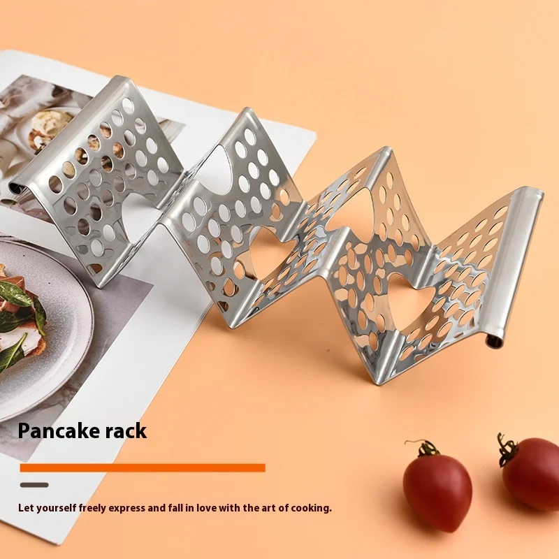 

- Стойка-держатель для тако из нержавеющей стали 430, подходит для мексиканских тонких блинов, тако и кукурузных блинов, практичного сервировки и хранения ​