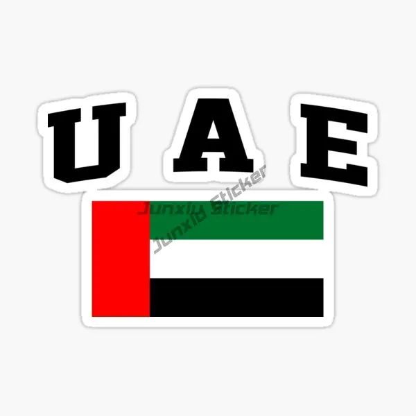 UAE Scenic Dubai National Flag Emblem, and Badge Motorcycle Car Window Decal PVC Best Selling Vinyl Autohesion Decal