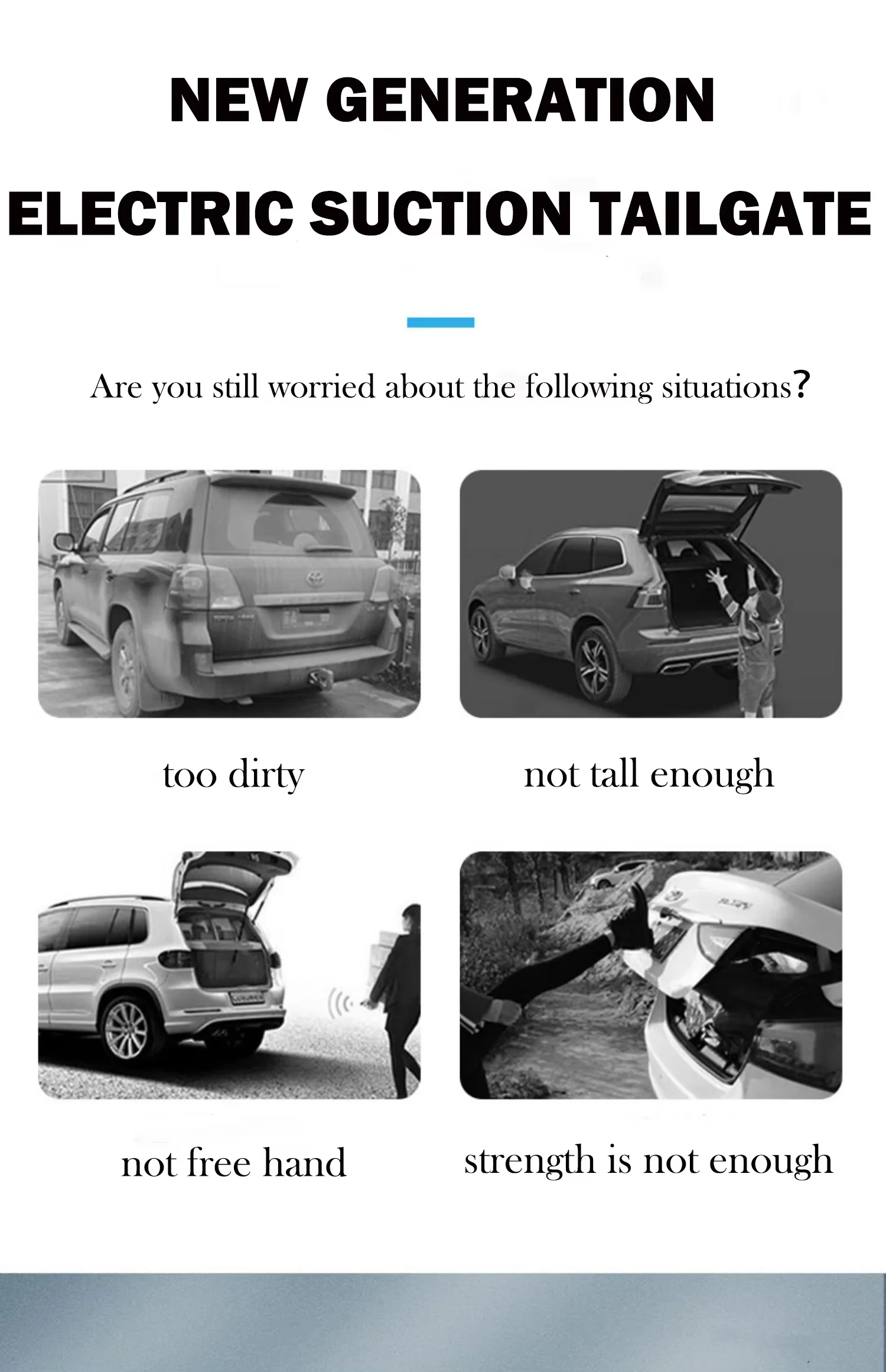 Waterproof Electronic Tailgate Power Frunk Car Modified Automatic Lifting For VW Touran Control Car Accsesories