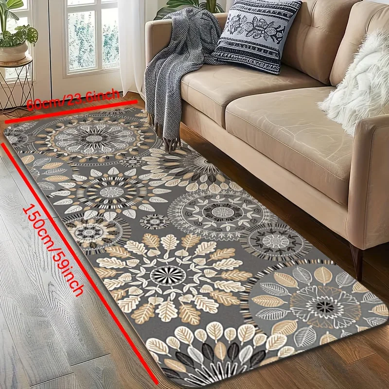 VIKAMA Corridor Entrance Long Carpet Strawberry Daisy Bathroom Running Track Bed Head Sofa Kitchen Mat Home Decoration