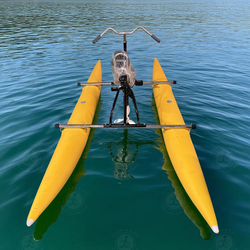 

Inflatable Pedal Water Bicycle for Lake & Beach Custom-Size Tube for Outdoor Activities & Swimming Pedal Powered Amusement