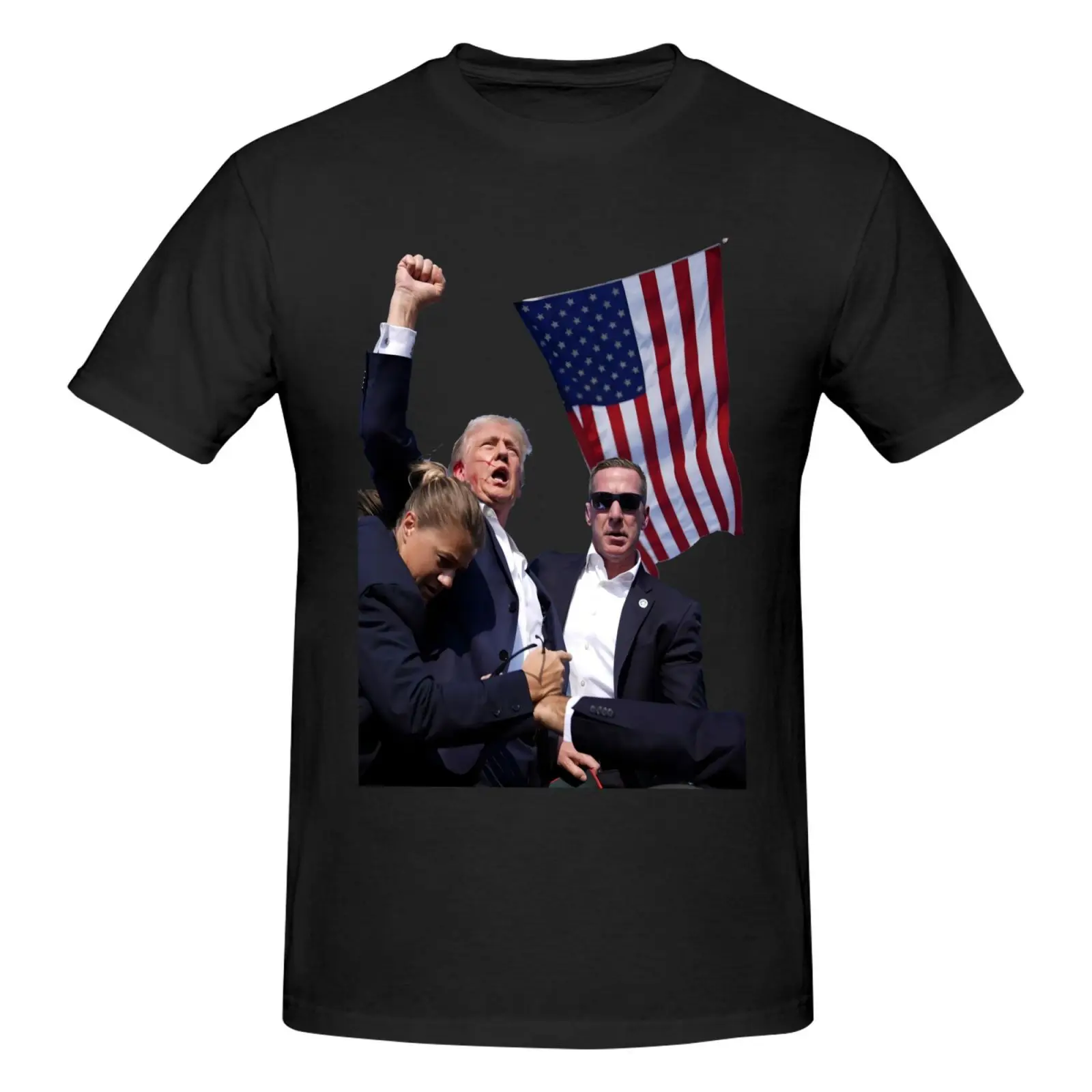 Shooting Incident July 2024 Trump For President Of The United States 'MERICA TRUMP  American Flag T-Shirt