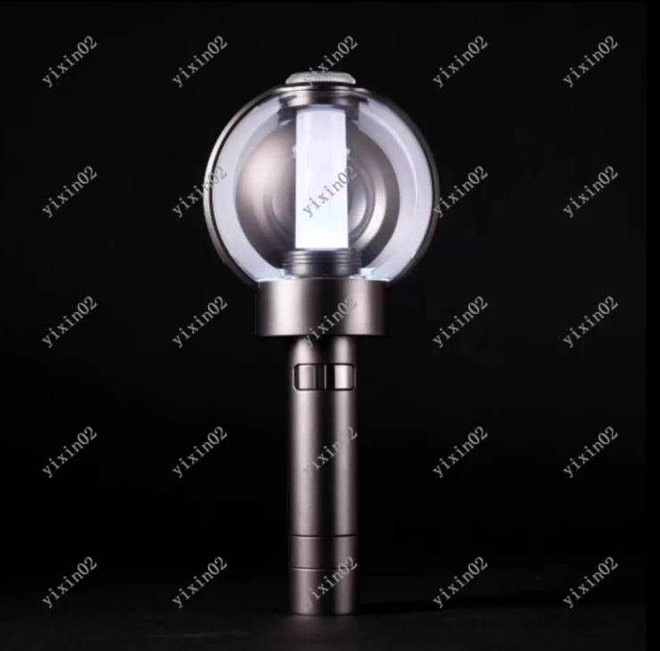 Kpop Style LED Concert Light Stick, Bluetooth-compatible Controlled Handheld Glow Stick with LOMO Cards for Fan Collection