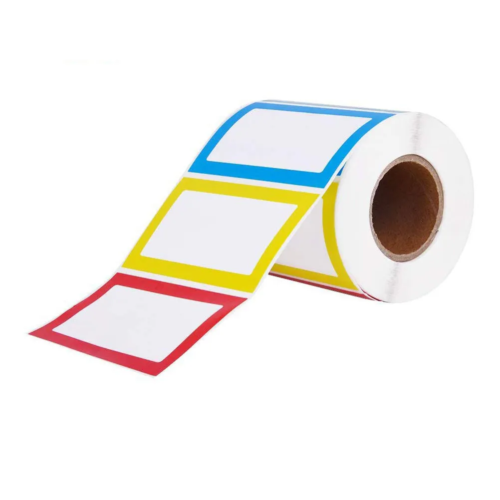 

150Pcs Colorful Classification Label Stickers Self-Adhesive Blank Name Price Markers for Classroom Office Party Storage