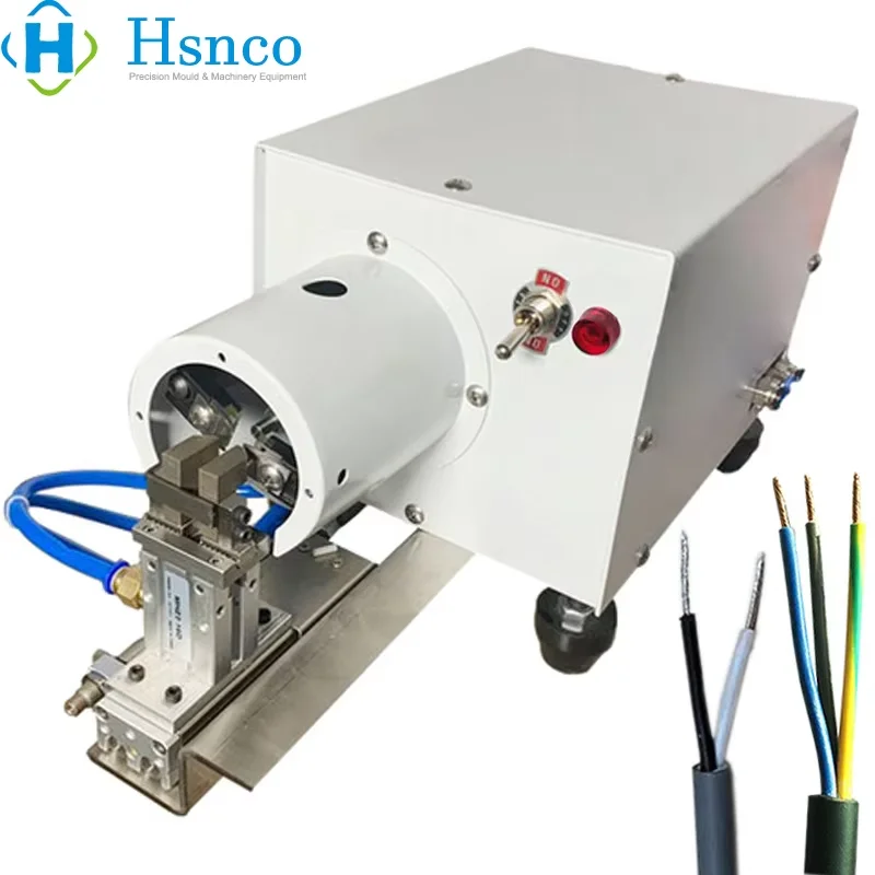 Picture 7: Pneumatic Multicore PVC Cable Jacket Peeling Stripping Twisting Machine Flexible Wire Strip Twist Processing Equipment