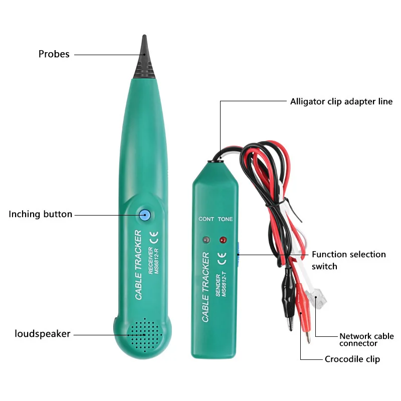 Tester lokalizator przewodów U50 MS6812 profesjonalny wykrywacz linii LAN UTP STP przewód telefoniczny Tracer Breakpoint lokalizacja diagnoza ton