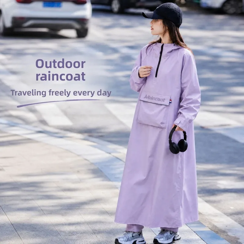Raincoat bikes, full-body, long-style, designed outdoor wear and providing complete against heavy ra