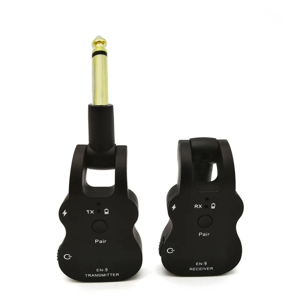 2.4G UHF Wireless Audio Transmitter and Receiver System USB Rechargeable Pick up for Electric Guitar Bass Musical Instrument Acc