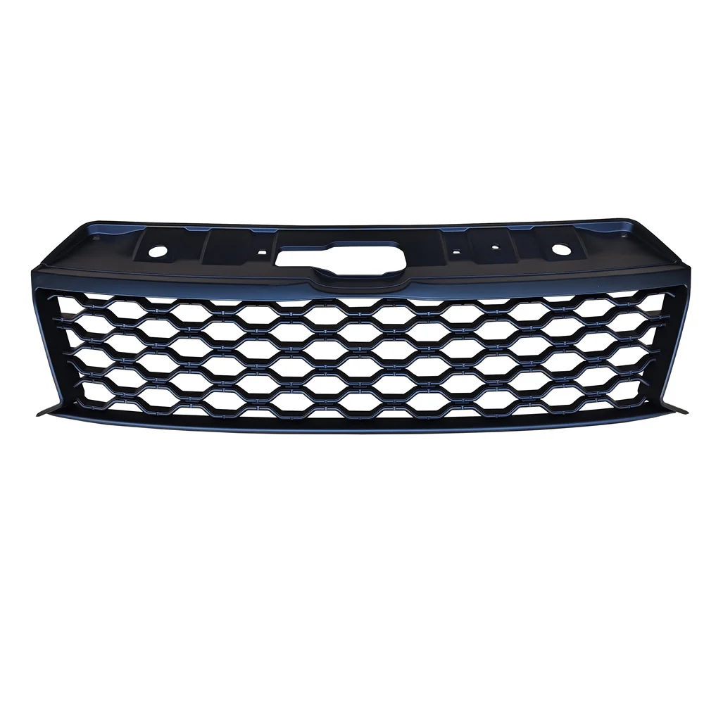 Car Front Grille For Volkswagen VW Amarok 2015+ ABS Material Gloss Black Front Mesh Grill Bumper Grills Accessories