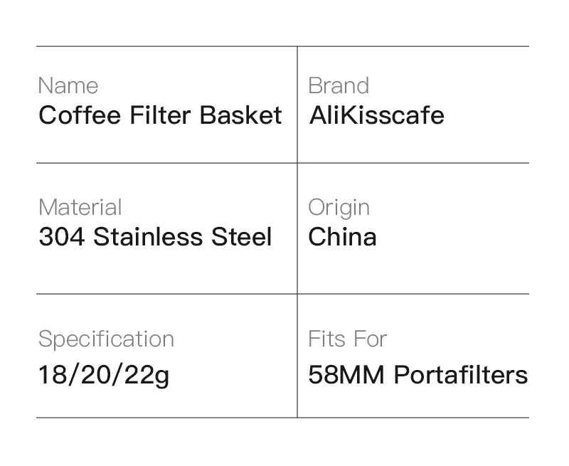 Kaffee Filter Korb 58MM AEX Präzise 18g 22g Puck Bildschirm Für Boden Siebträger Espresso Maschine Zubehör barista Werkzeuge – Detail 10