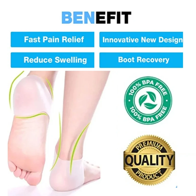 Calcetines de silicona para el cuidado de los pies, Gel antigrietas secas, Protector de eliminación de piel muerta, alivio del dolor, herramientas hidratantes exfoliantes