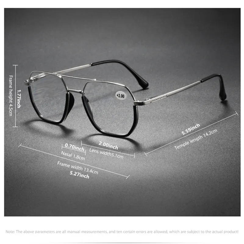 2025 neue Mann Frau Lesen Brillen Doppel Strahl Retro Anti-Blau Licht Leser Hohe Qualität Unisex Brillen Vielseitig Trend – Detail 11