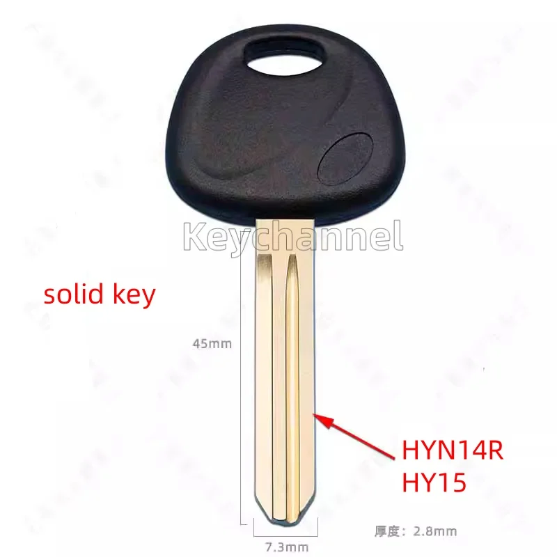 Keychannel 10pcs Solid Key Hy15 Autosleutelblad HYN14R Reservesleutel voor Kia k3 k2 k5 Hyundai Elantra Sleutel Geen chip Plaats Slotenmaker Tool