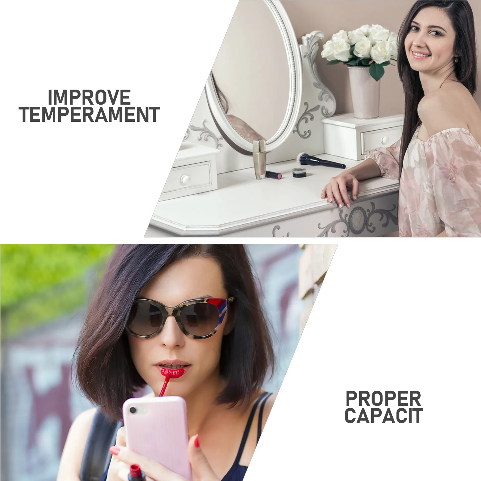 15Pcs DIY 립 밤 컨테이너 빈 플라스틱 립글로스 병 절묘한 로즈 디자인 여행 친화적인 메이크업 액세서리