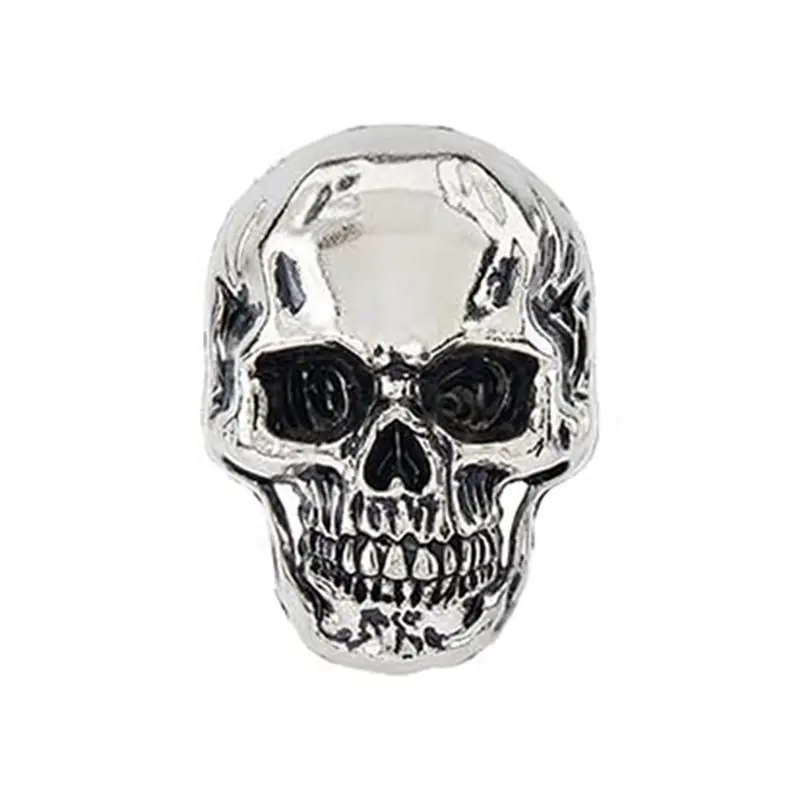 AT21-36Pcs 3Colors Alloy Skull Stud Rivet Skull Conchos Screw Back Leather Crafting Skull For Punk DIY Craft Decoration
