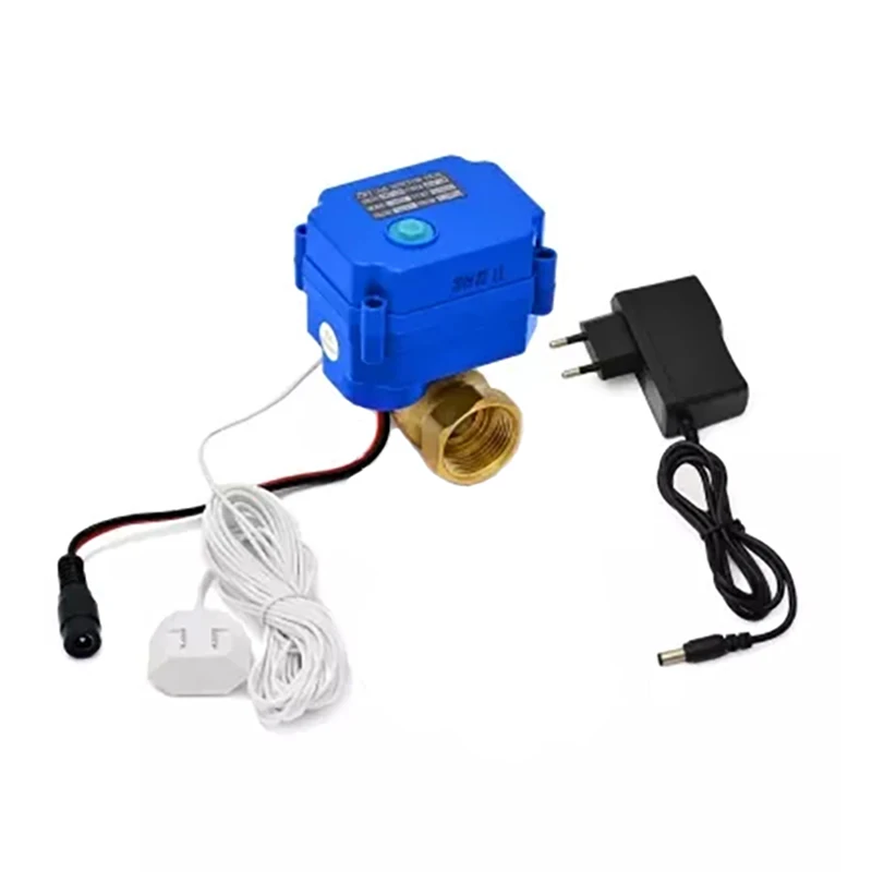 

Simple Water Leak Prevention System Form with Brass Valve 1/2"(DN15), 3/4" (DN20), 1" (DN25) and 1pc 6 Meter Water Sensor